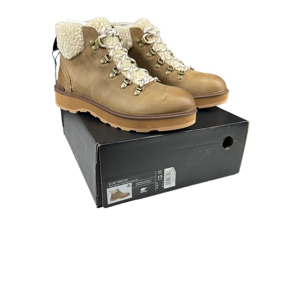 Sorel Hi-Line Hiker Cozy Waterproof Boots Women’s Size 11 US Tawney Buff Umber - Picture 1 of 7